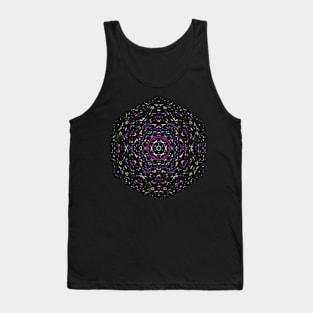 Mandala dots and lines design Tank Top